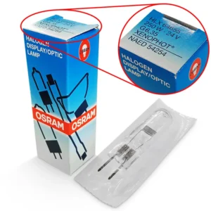 لامپ هالوژن اصلی 24 ولت 250 وات OSRAM با ضمانت و نور قدرتمند صنعتی